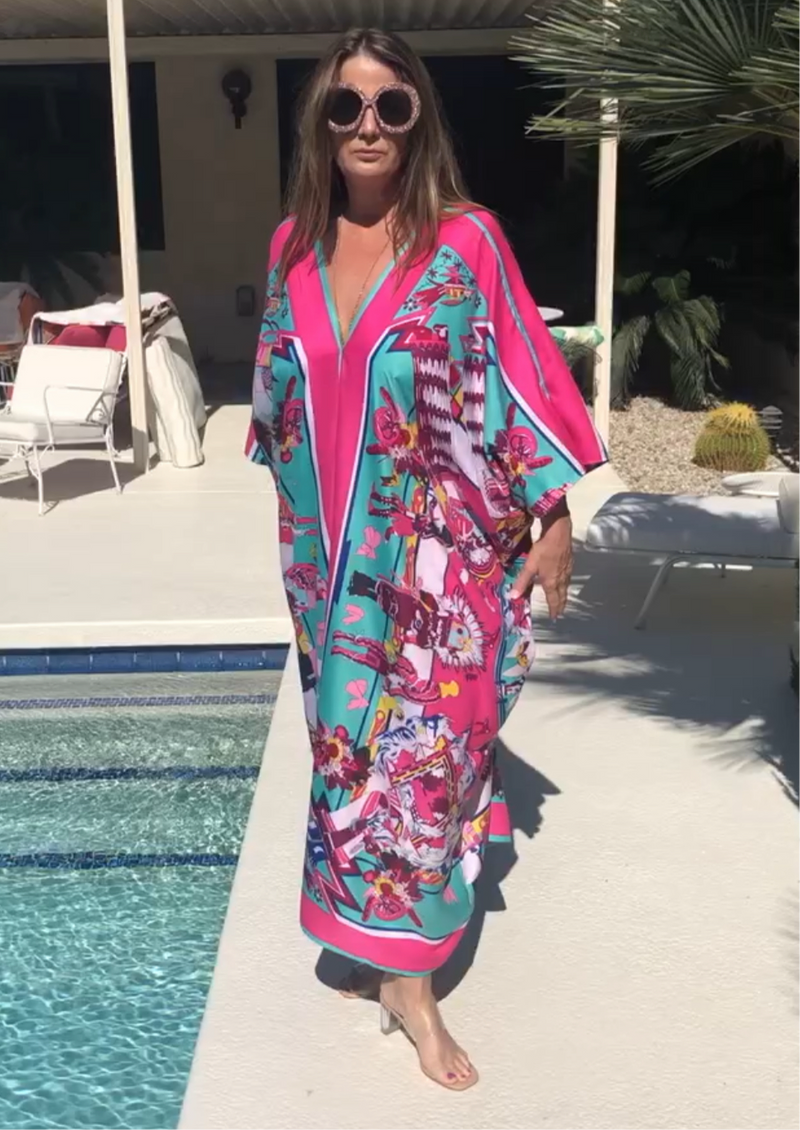 Colossal Caftan Clearance Sale 50$ Navy Floral