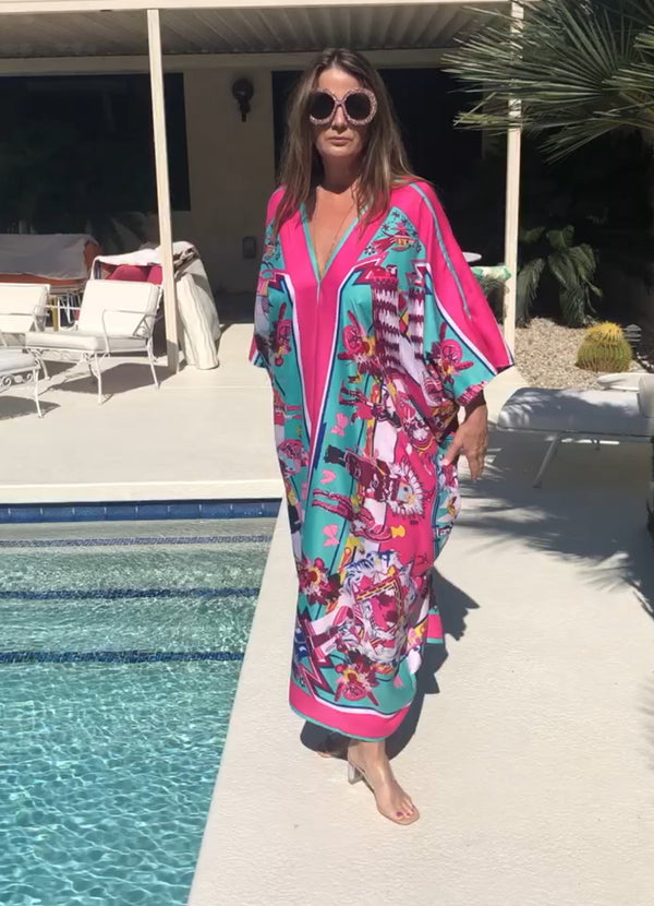 Colossal Caftan Clearance Sale 50$ Navy Floral