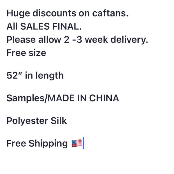 CAFTAN CLEARANCE SALE