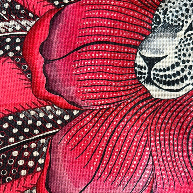 20 inch Hot Pink Leopard pillow