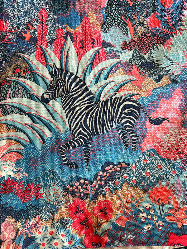 Pillow Cover “Zebra” Blues,Pinks