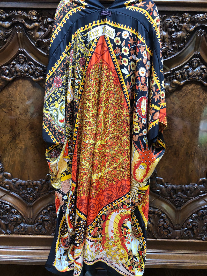 Silk Goddess Robe/Kimono in “Axis”