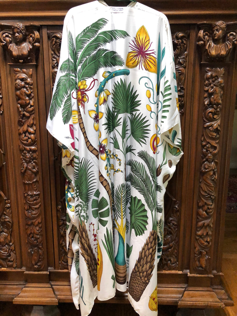 Palm Springs Silk Robe/ Kimono