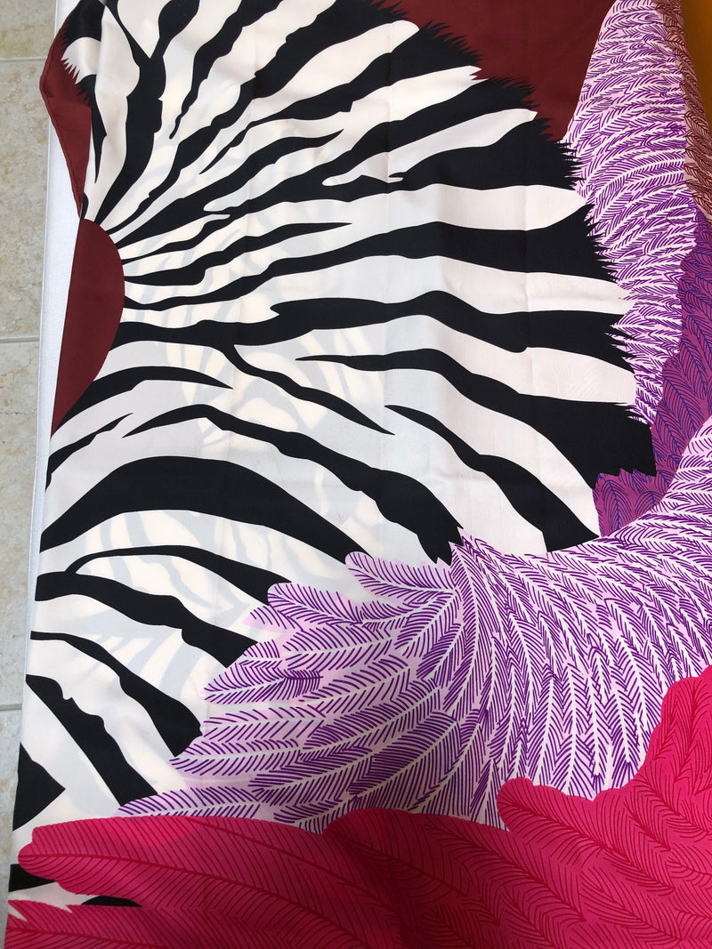 “Abstract Zebra” Silk Sarong
