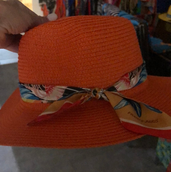 Fedora Hat Yellow and Orange sold
