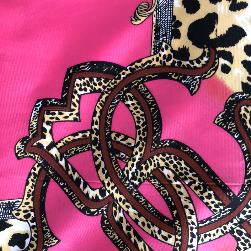 “Pink or Fuchsia Leopard“ Silk Sarong   💕